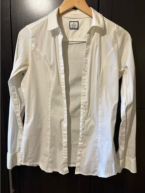 Denver Hayes Fitted White Button-Down | XS